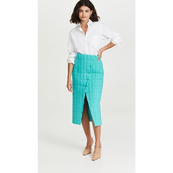 A.W.A.K.E. MODE Quilted Wrap Skirt US8 $860 - Picture 1 of 9
